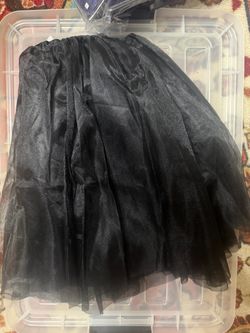 Black Tulle Tutu Skirt
