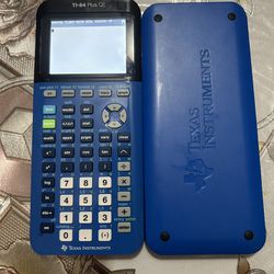 Texas Instrument Ti-84 Blue Calculator