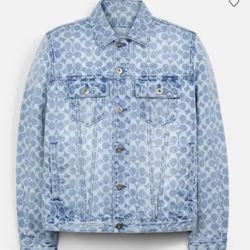 Coach Denim Jacket Size Medium Brand New With Tags 