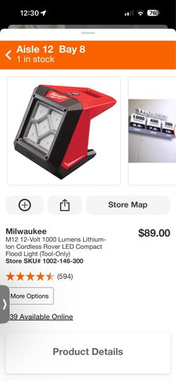 Milwaukee m12 led flood light
