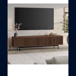 White TV stand up to 75 inches