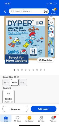 DYPER Smurf Training Pants 3t4t