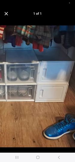 Plastic Shoe Boxes (Read Description)