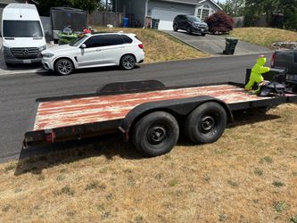 1992 Wilson trailer flatbed 16x7 2" ball reciever