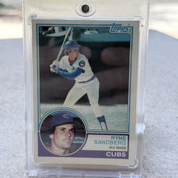 1983 Topps Baseball #83 Ryne Sandberg HOF RC