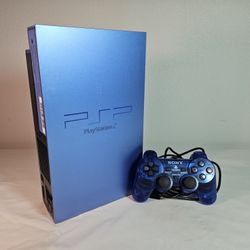 Custom Special Edition Aqua Blue Playstation 2 With 2TB Hard Drive 