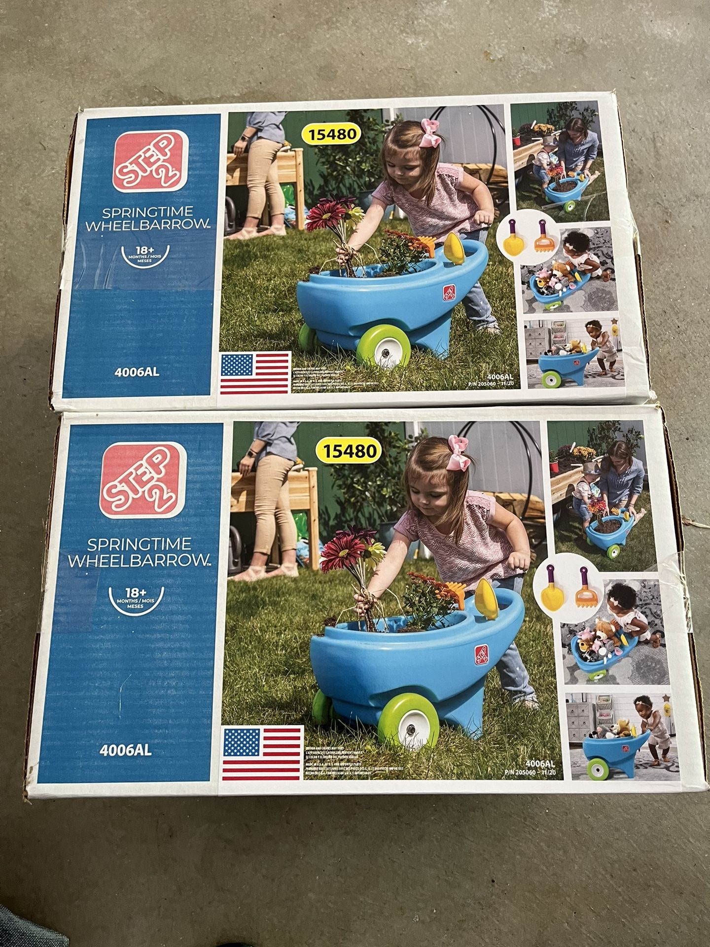 Qty 2 Step 2 Brand New Toddler Wheel Barrel