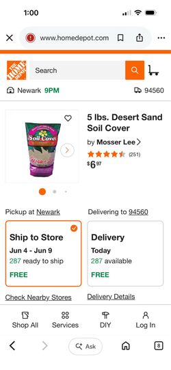 Desert Sand - Soil Cover $1 bag