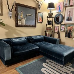 Rove Concepts Velvet “antique Sofa” Like New *Free Local Delivery*