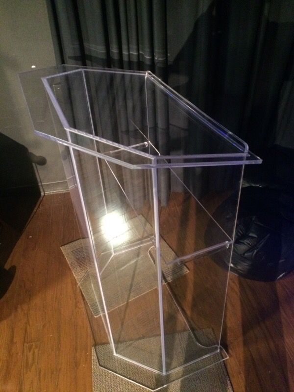 Church Plexiglass Pulpit