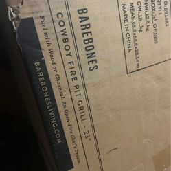 Cowboy firepit grill