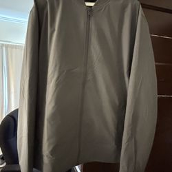 Grey Banana Republic Bomber Jacket With Secret Hidden Breast Pocket New Without Tags Worn Once