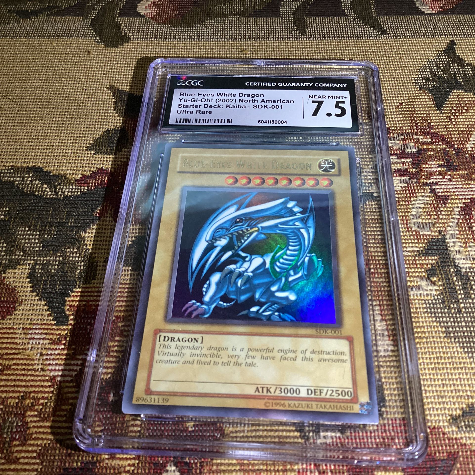 Blue-Eyes White Dragon SDK-001 Starter Deck: Kaiba-Unlimited Graded CGC 7.5
