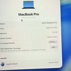 M3 Max MacBook Pro 14 Inch 