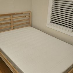 IKEA Tarva Bed Frame and Mattress (Full)