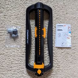 NEW Melnor XT Turbo 3 way adjustable oscillating lawn sprinkler with 4,500 square foot area coverage