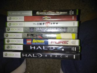 8 Xbox 360 games $50 text {contact info removed}