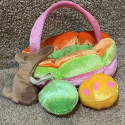 Build A Bear Workshop Easter Basket with Easter Eggs and Chocolate Bunny