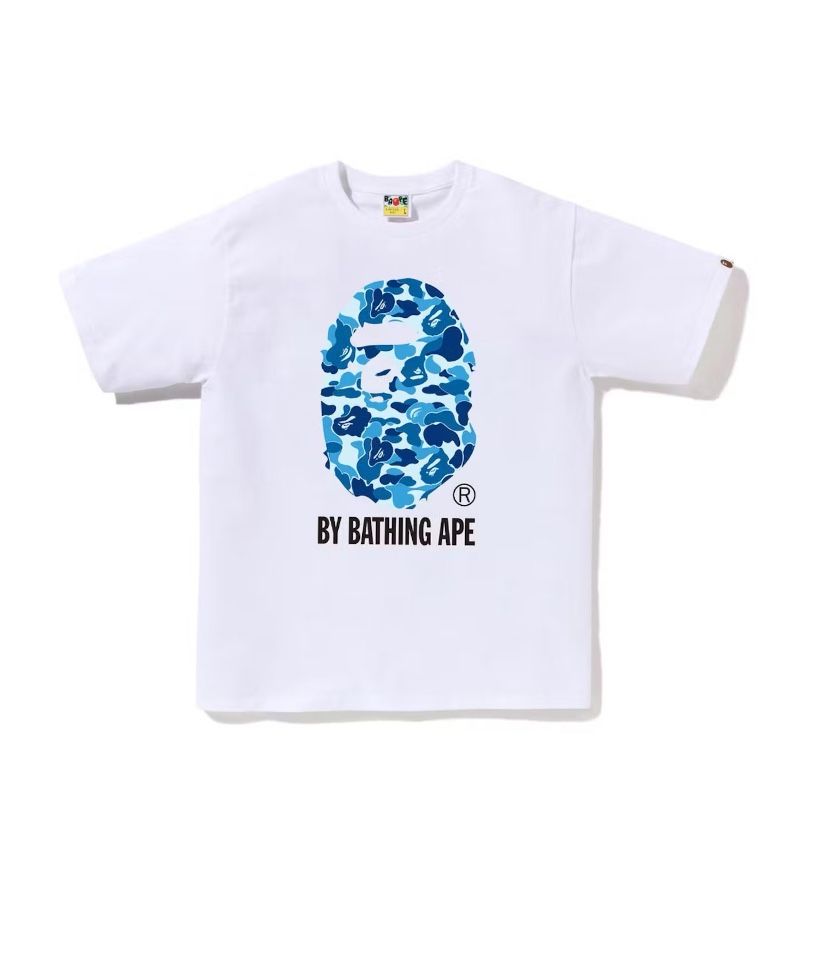 Blue And White Bape Shirt