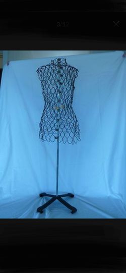 Vintage 1940s Dritz Metal Adjustable Mannequin Dress Form