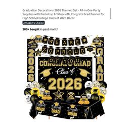 Brand new Graduation Decorations 2026 Themed Set