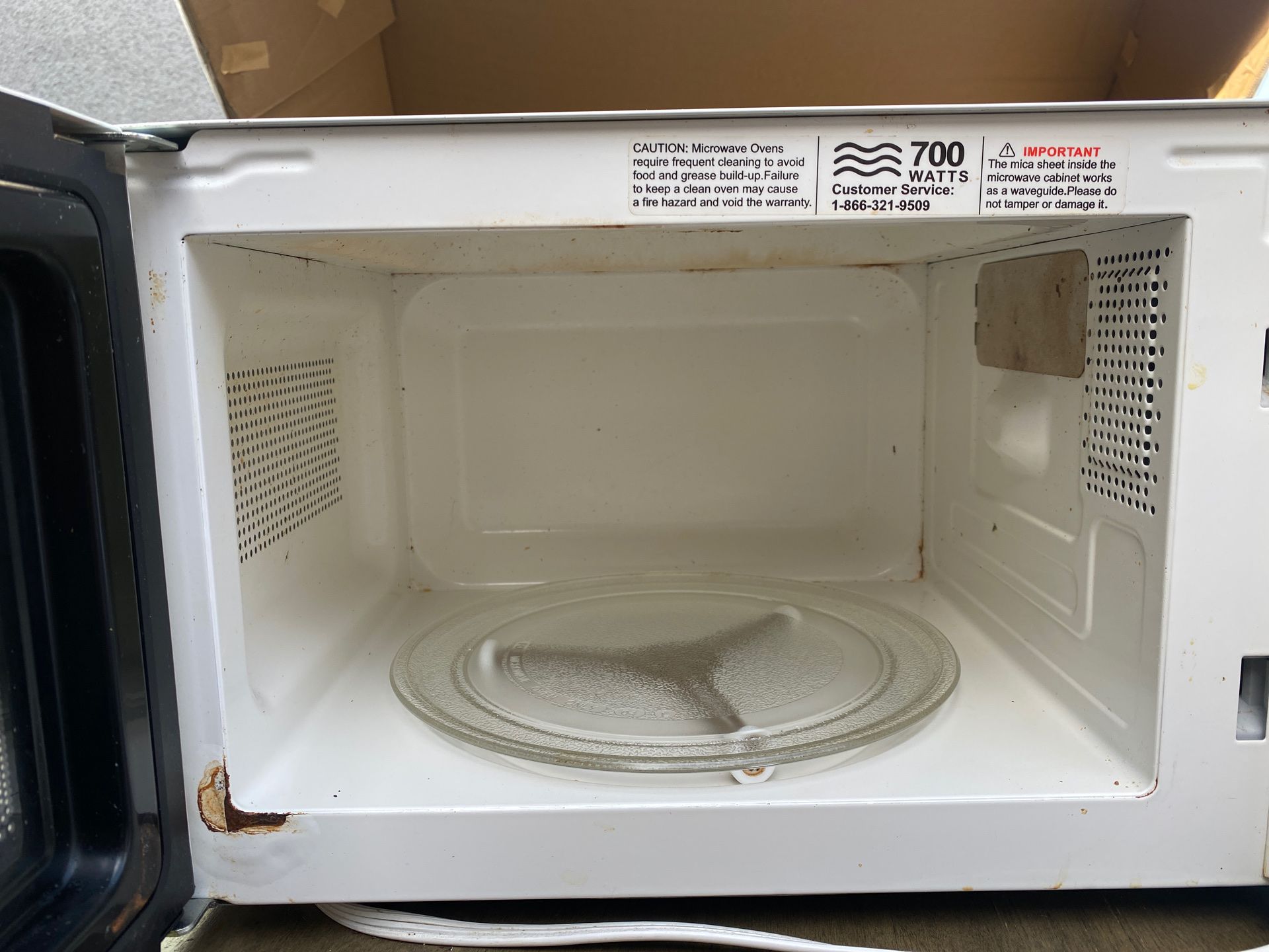 White microwave