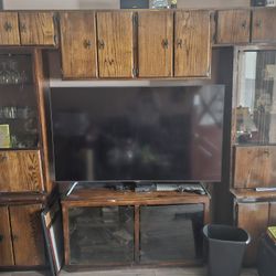 Custom Made Entertainment Cener Real Wood