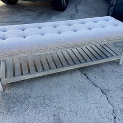 Gorgeous Gray Wood Bench Seat 17 X 54 X 18