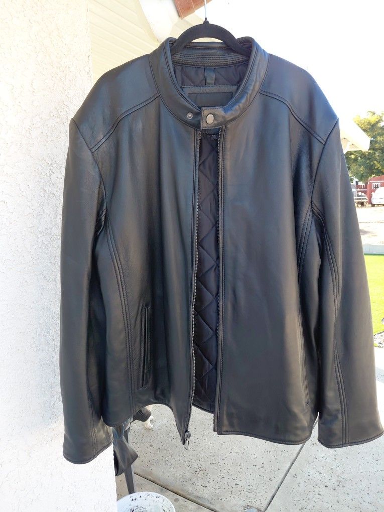 Mens XXL MARC New York Lambskin Leather Jacket