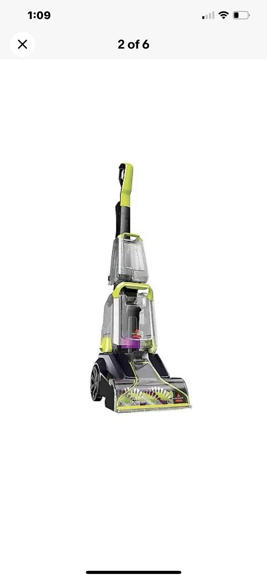 BISSELL TurboClean PowerBrush Pet Carpet Cleaner Shampooer Washer 2806