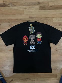 BAPE x E.T. Baby Milo Black Graphic Tee