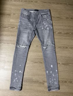 Grey purple jeans size 32