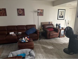 Leather living room set from Arizona Leather