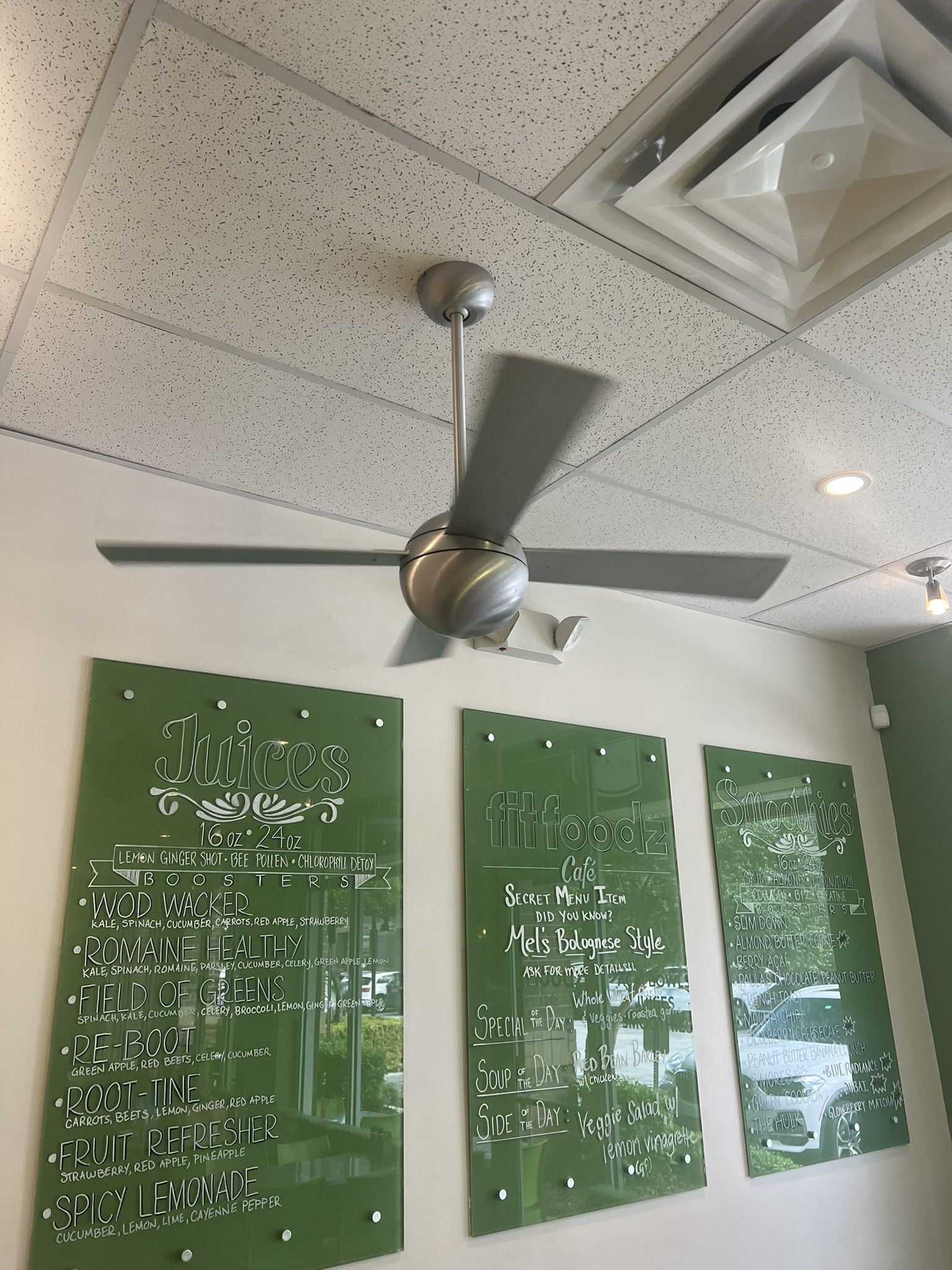 Silver metal Fans