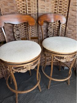 Two barstools 29”the iron both for $39