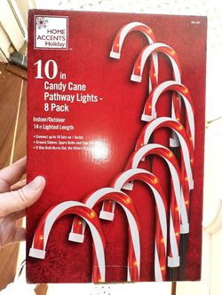 Outdoor Christmas Candy Cane Lights