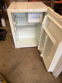 White Mini Fridge with Freezer Compartment