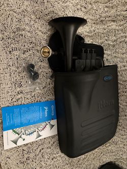 Nuvo jHorn Brass Instrument w/ Multi-Cup Mouthpiece - Bb & C Tuning - Black