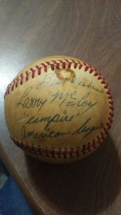 Baseball signed