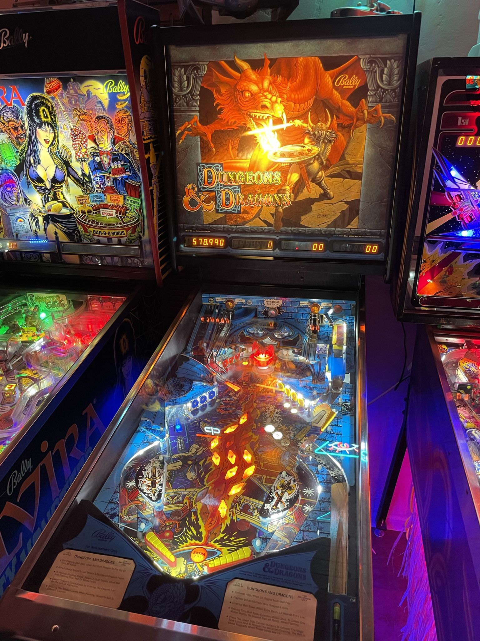Dungeons & Dragons Pinball by Bally 1987