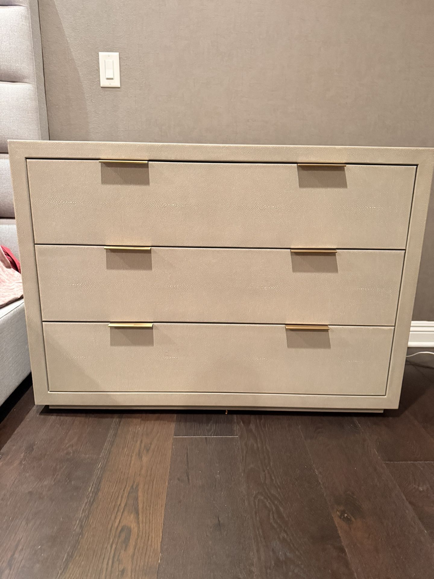 Restoration hardware Shagreen Collection - 3 Drawer Dresser
