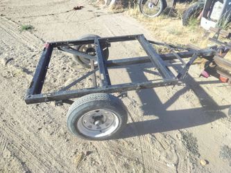 4x3.5 bed solid trailer. 6 feet length...pulls nice