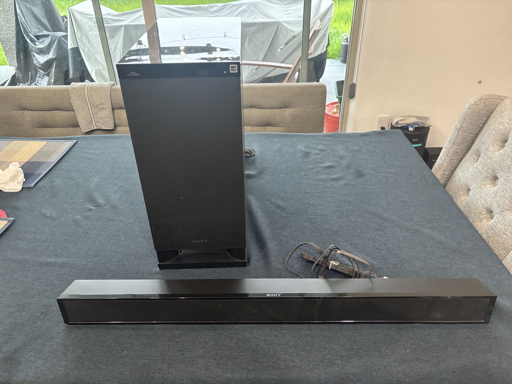 Sony SA-WCT150 Subwoofer and SoundBar SS-CT150 Home Theater System With Cable
