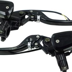 Universal Fits all 7/8" handle bar, with lever and brake light switch With M10 hole for rear view mirror Piston Bore size 14mm and Banjo Bolt 10x1.25 