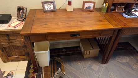 Desk and table