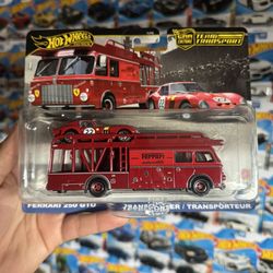 Hot Wheel Ferrari Team Transport 250 Gto Fiat 642 Bartoletti Hauler Car Culture 