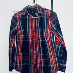 J. Crew Women's Curvy Plaid Shirt OOP (XS)