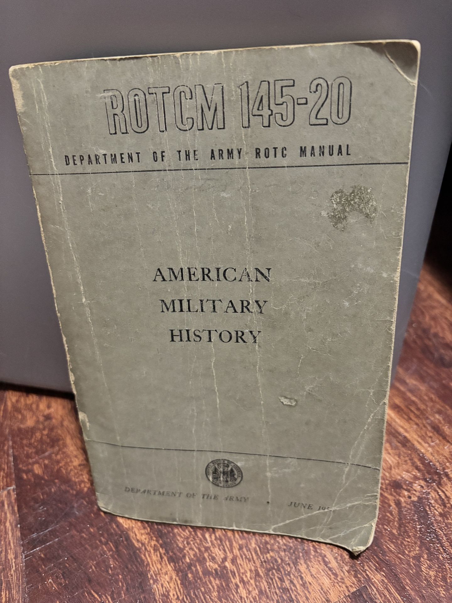 1954 U.S. Army ROTC Manual – American Military History (ROTCM 145-20)