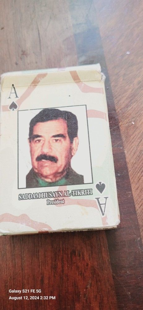 Desert Shield / Storm Most Wanted Playing Cards