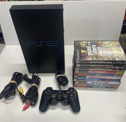 Sony PlayStation 2 Console With 10 Video Games For Sale $180 OBO. Tested
